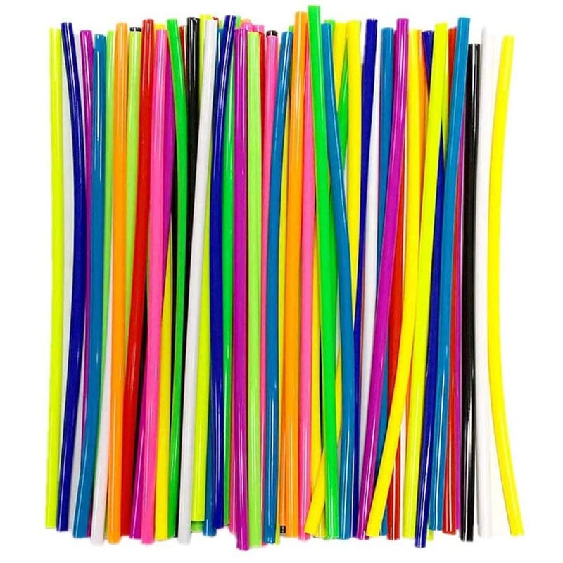 Teensery 72 Pcs Motorcycle Spoke Skins Wraps Colorful Bicycle Spoke Cover Coat Pipe Protector Bike Wheel Decoration, Assorted Color - Image 1